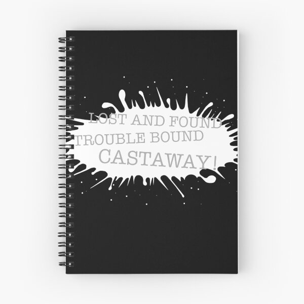 Item preview, Castaway! - white ink on black designed and sold by LittleRedChucks.