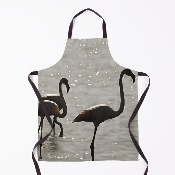Item preview, Three Flamingos Grey Silhouette Acrylic Art designed and sold by taiche.