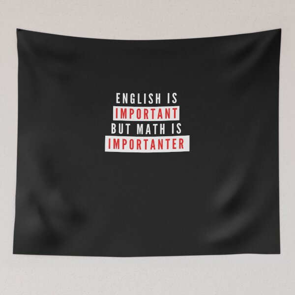 Aperçu de l'œuvre L'anglais est important mais les mathématiques sont importantes T-shirt classique drôle T-shirt essentiel créée et vendue par PetraHoffmann.