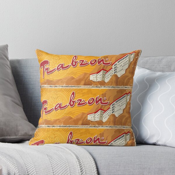 Item preview, Trabzon Yellow Red Design - Turkey City Mountains Sun designed and sold by lookupcare.