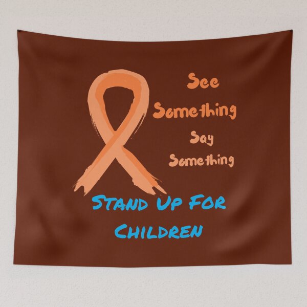 Item preview, See Something Say Something Child Abuse Awareness Ribbon   designed and sold by Ssirsohso.