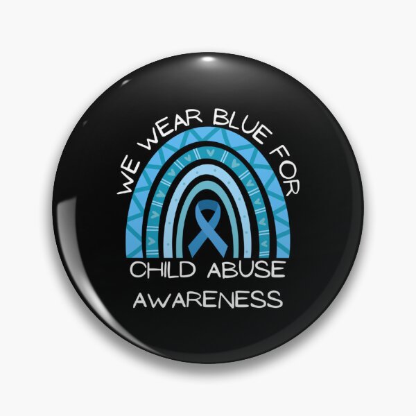 Item preview, We Wear Blue For Child Abuse Awareness Prevention Rainbow    designed and sold by Ssirsohso.
