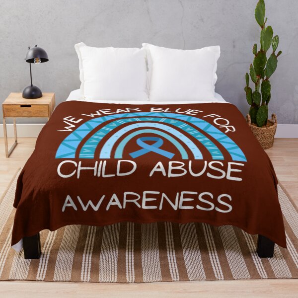 Item preview, We Wear Blue For Child Abuse Awareness Prevention Rainbow designed and sold by Ssirsohso.