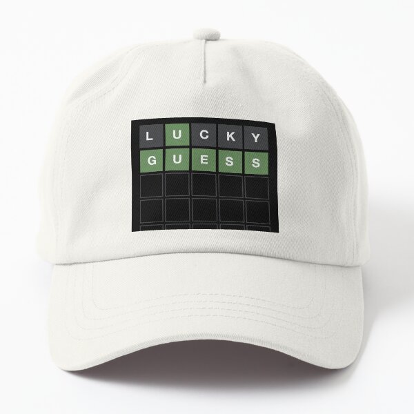 Artikel-Vorschau von Wordle Lucky Guess - Lustiges Wordl Grid-Wortspieldesign, designt und verkauft von MintGubbins.