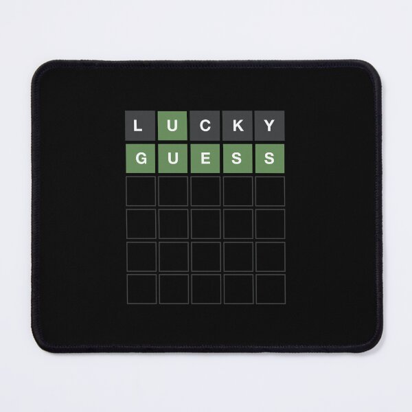Item preview, Wordle Lucky Guess - Funny Wordl Grid Word Game Design designed and sold by MintGubbins.
