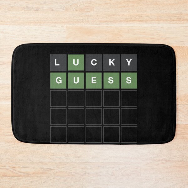 Item preview, Wordle Lucky Guess - Funny Wordl Grid Word Game Design designed and sold by MintGubbins.