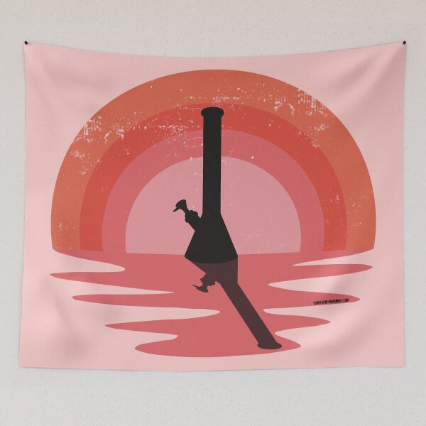 Item preview, Cool Bong In The Sunset (Pink) designed and sold by YomeHayin.