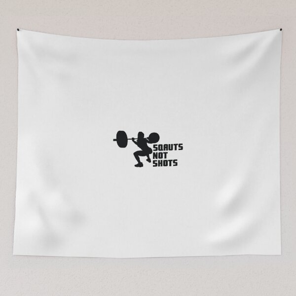 Item preview, Squats not Shots Black designed and sold by almosthillwood.