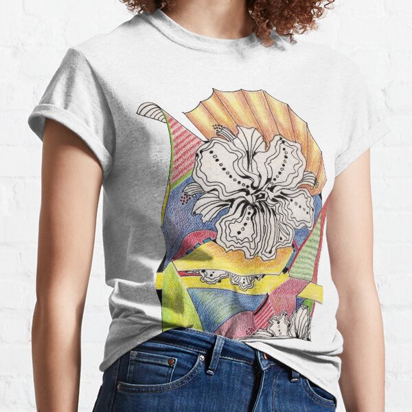 Flower Drawing Classic T-Shirt