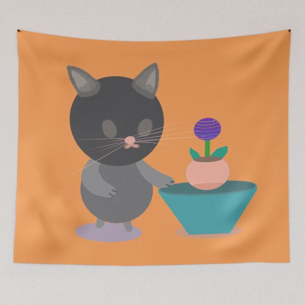 Item preview, Miss Black Cat and Precious Flower designed and sold by MILdecals.