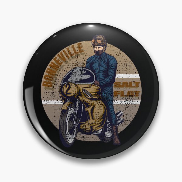 Item preview, Bonneville Salt Flats Vintage Retro Motorcycle Rider designed and sold by CharJens.