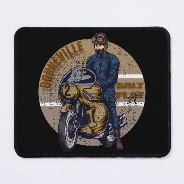 Item preview, Bonneville Salt Flats Vintage Retro Motorcycle Rider designed and sold by CharJens.