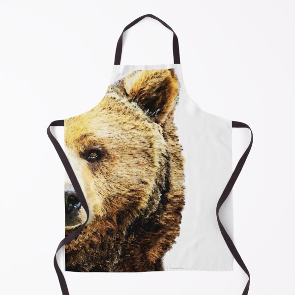 Item preview, Wildlife Brown Bear Art - Stare designed and sold by Sharon Cummings Art.