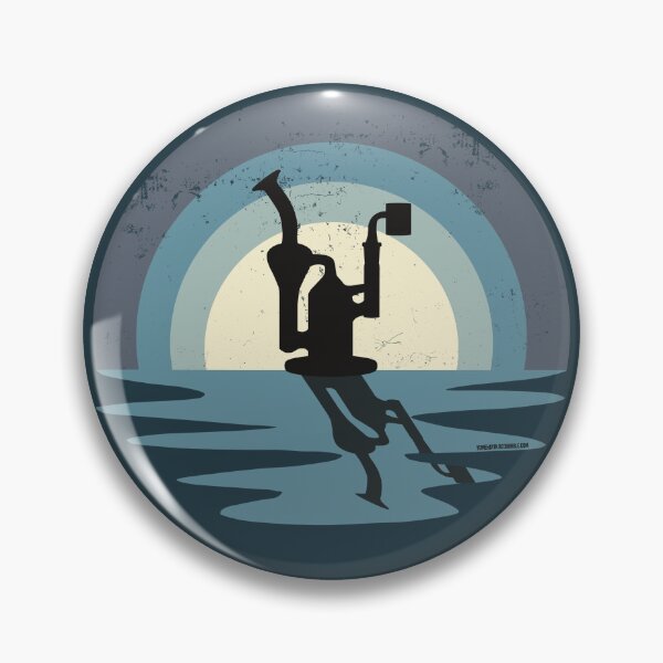 Item preview, Cool Stoner Sunset Design with a Recycling Dab Rig Silhouette (Gray Blue) designed and sold by YomeHayin.