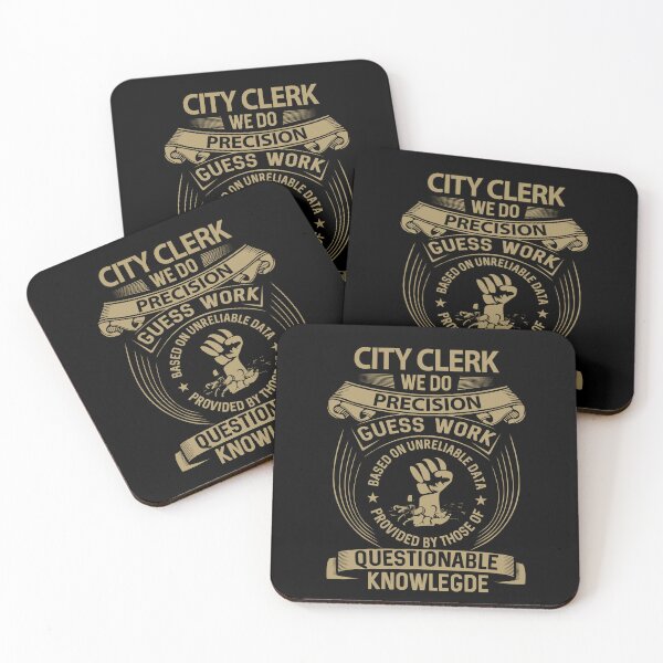 Item preview, City Clerk T Shirt - We Do Precision Gift Item Tee designed and sold by watkinsmat.