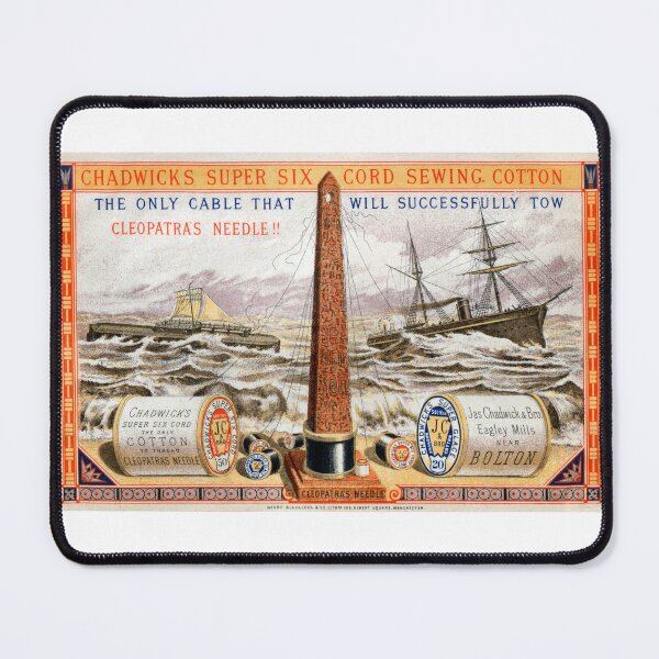 Item preview, Vintage Sewing Advertisement Poster, Chadwick's Six Cord Cotton Thread, Bolton England designed and sold by hjsmith.