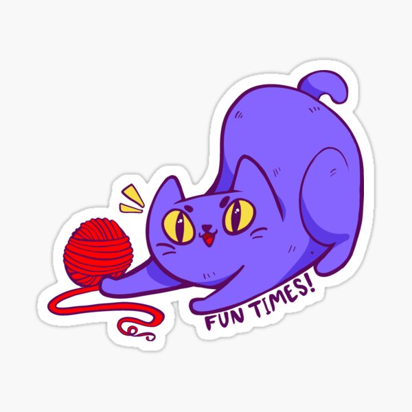Item preview, Fun times kitty designed and sold by Estelle-Thorne.