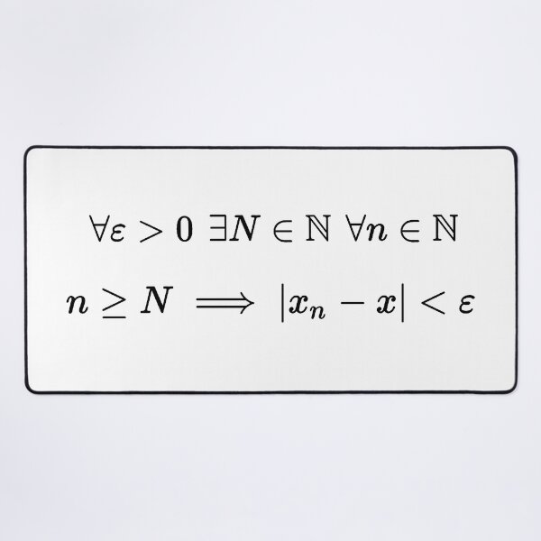 Item preview, formal definition of a limit, sequence version, calculus and math designed and sold by NoetherSym.
