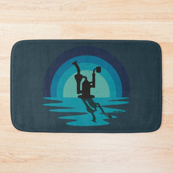 Item preview, Cool Stoner Sunset Design with a Recycling Dab Rig Silhouette (Blue) designed and sold by YomeHayin.