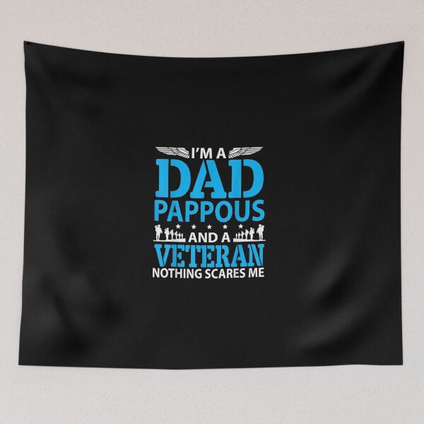 Item preview, I39;m A Dad Pappous And A Veteran Nothings Scares Me Shirt designed and sold by AglerMiles.