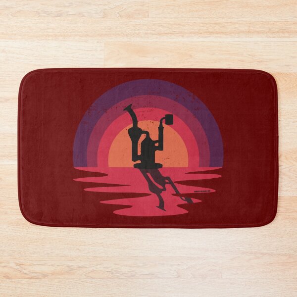 Item preview, Cool Stoner Sunset Design with a Recycling Dab Rig Silhouette (Red) designed and sold by YomeHayin.