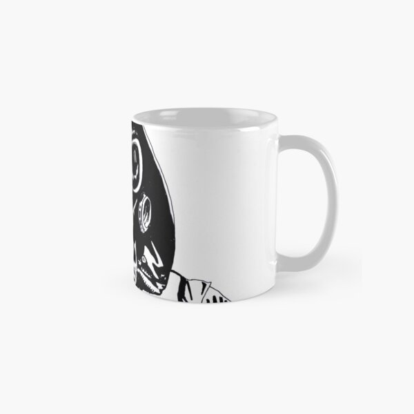 Rad Zone Black and White Gas Mask Man Classic Mug