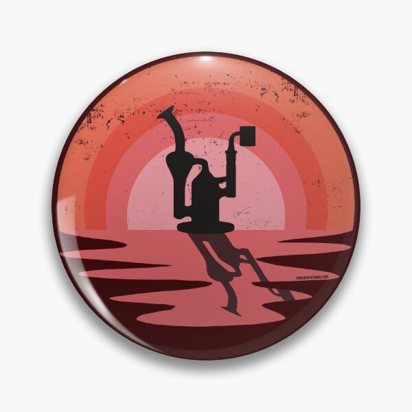 Item preview, Cool Stoner Sunset Design with a Recycling Dab Rig Silhouette (Pink) designed and sold by YomeHayin.
