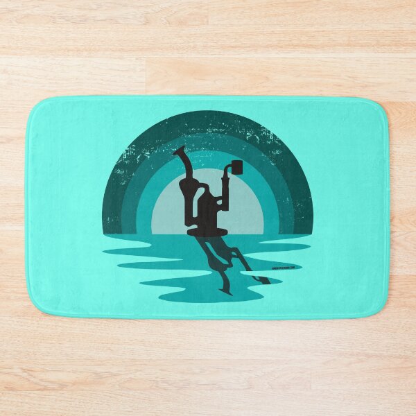 Item preview, Cool Stoner Sunset Design with a Recycling Dab Rig Silhouette (Teal) designed and sold by YomeHayin.
