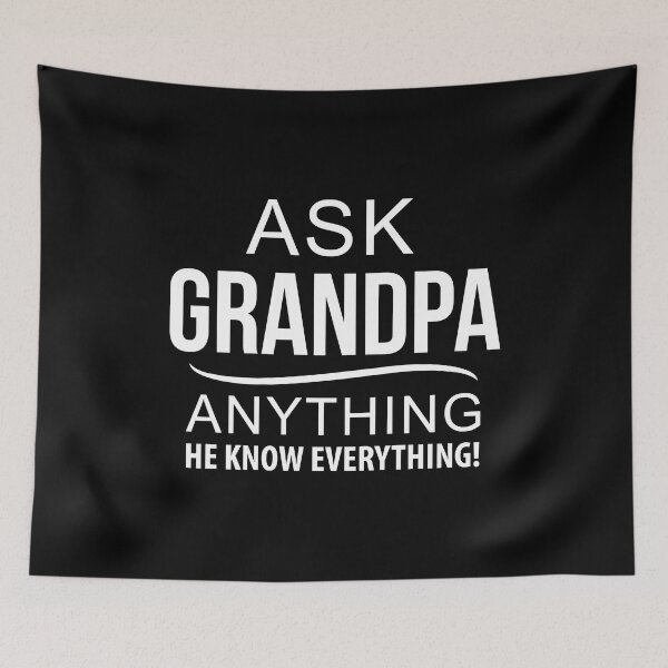 Item preview, Ask Grandpa Anything-Gift For Grandpa-Funny Fathers Day Gift designed and sold by namiabi.
