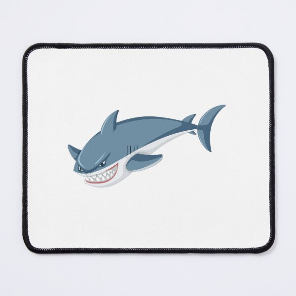 Item preview, angry bleu shark sticker. designed and sold by Lachkarstore.