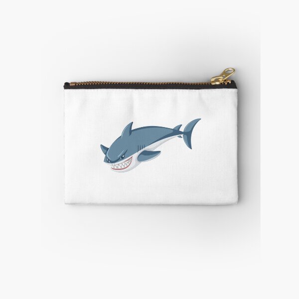 Item preview, angry bleu shark sticker. designed and sold by Lachkarstore.