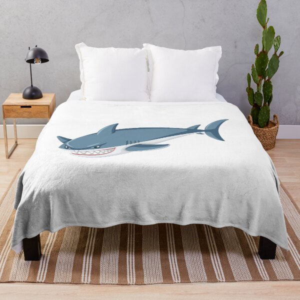 Item preview, angry bleu shark sticker. designed and sold by Lachkarstore.