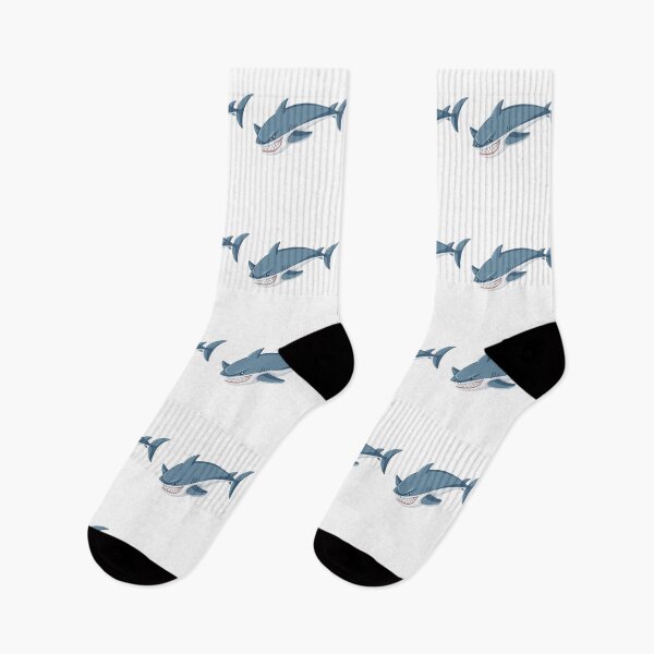Item preview, angry bleu shark sticker. designed and sold by Lachkarstore.