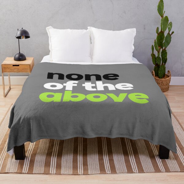 Item preview, None of the Above. Agender Pride designed and sold by Subtle Pride Shop.