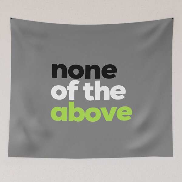 Item preview, None of the Above. Agender Pride designed and sold by Subtle Pride Shop.
