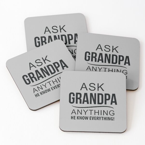 Item preview, Funny Fathers Day Gift For Grandpa-Ask Grandpa Anything He Know Eveything designed and sold by namiabi.