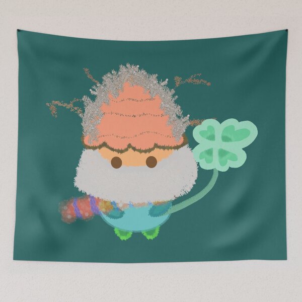 Item preview, St Patrick Gnome with Lucky Clove Balloon designed and sold by MILdecals.