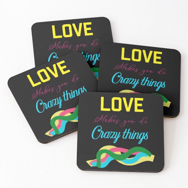 Item preview,  LOVE MAKES YOU DO CRAZY THINGS designed and sold by ZubiyaArt.