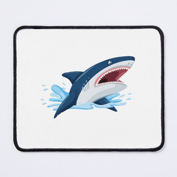 Item preview, white bleu shark Prints, Cards & Posters. designed and sold by Lachkarstore.