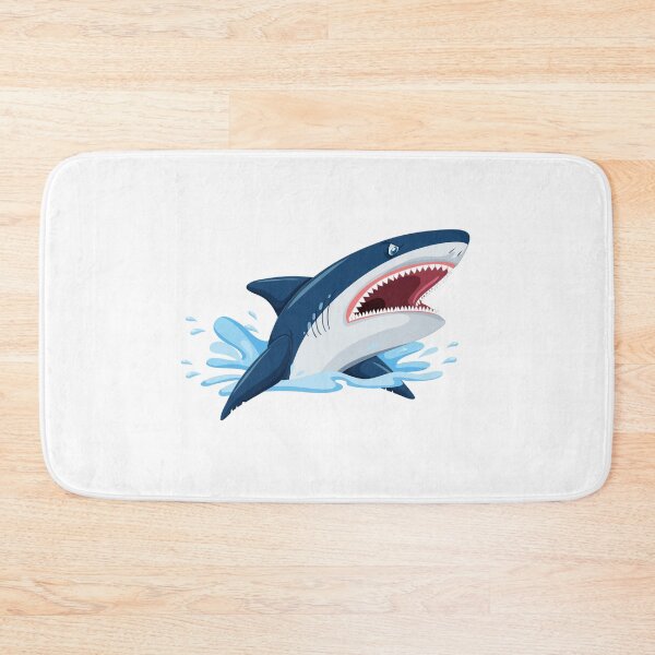Item preview, white bleu shark Prints, Cards & Posters. designed and sold by Lachkarstore.
