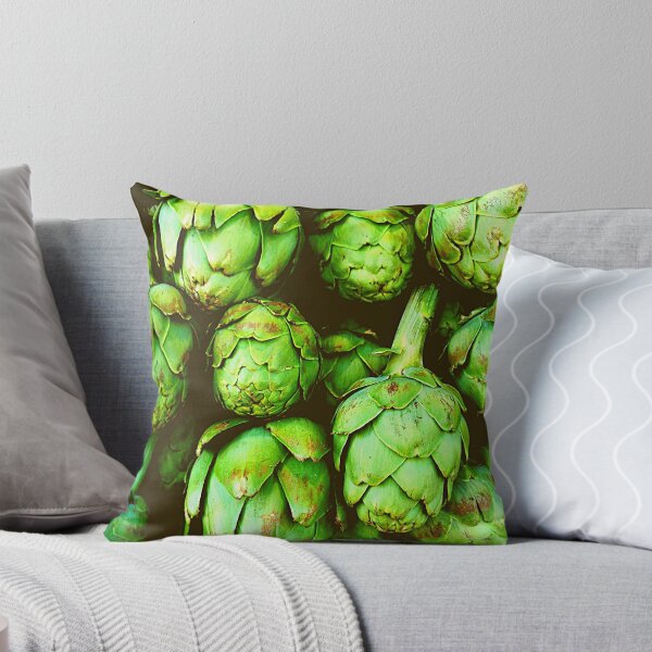 Item preview, Green Artichoke heads pattern designed and sold by Delicarte.