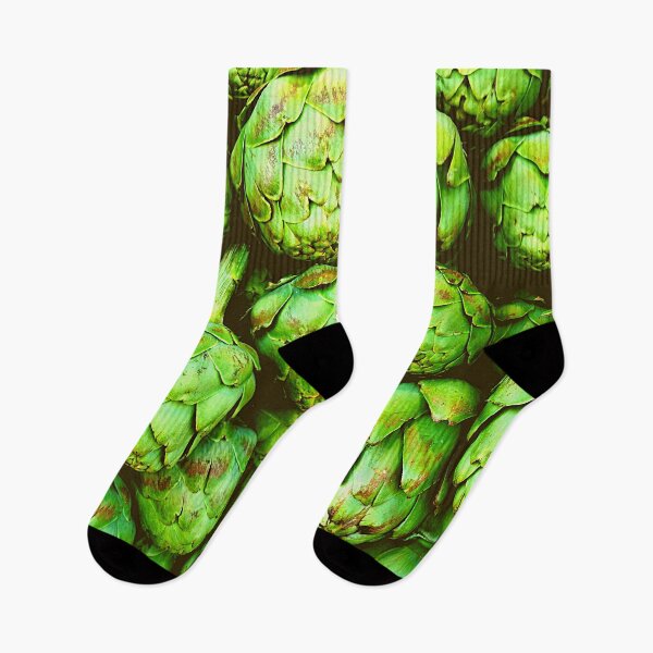 Item preview, Green Artichoke heads pattern designed and sold by Delicarte.