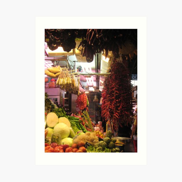 La Rumbla Market Art Print