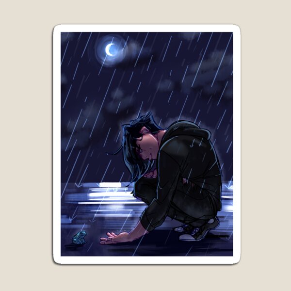 Aperçu de l'œuvre Seb sous la pluie créée et vendue par Olivia Guy.