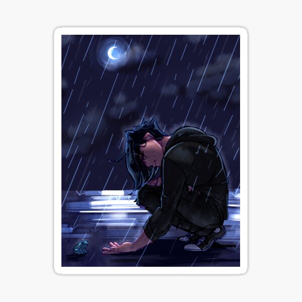 Aperçu de l'œuvre Seb sous la pluie créée et vendue par Olivia Guy.