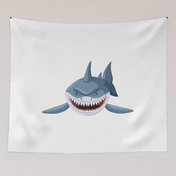 Item preview, ocean scared shark sticker. designed and sold by Lachkarstore.