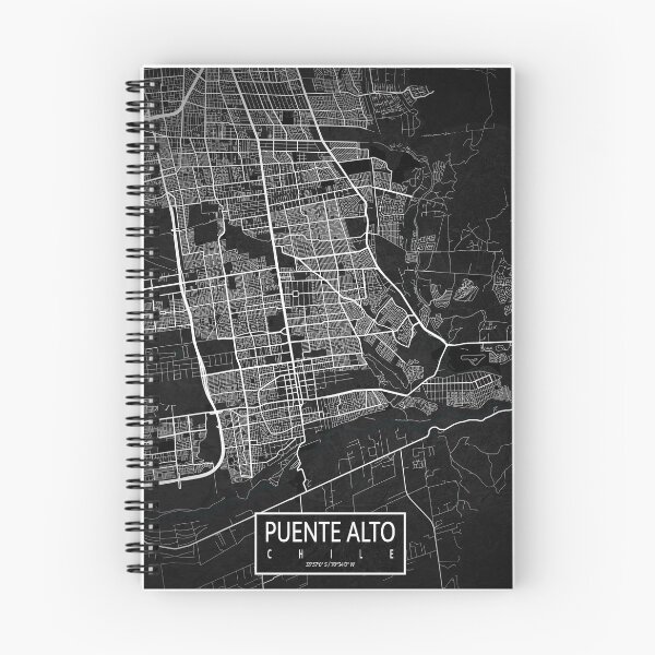 Item preview, Puente Alto City Map of Cordillera, Chile - Dark designed and sold by deMAP.