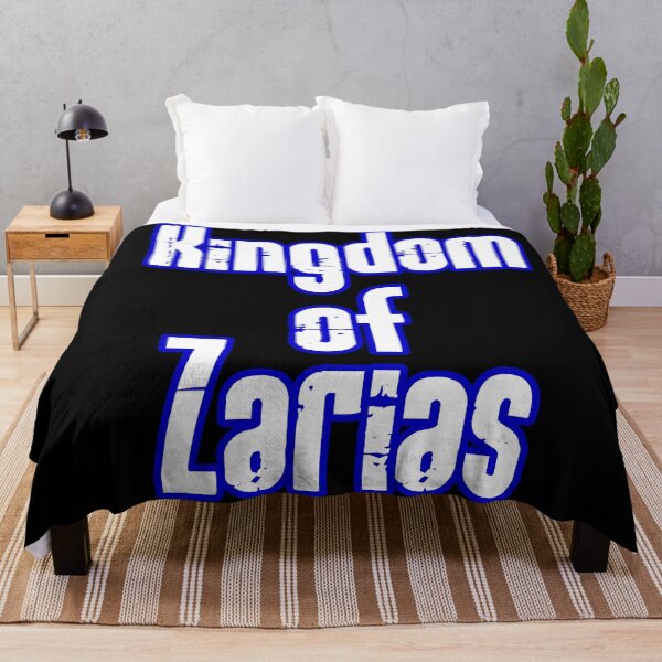 Item preview, Kingdom of Zarias Logo- White and Blue on Black designed and sold by Greenwood2112.