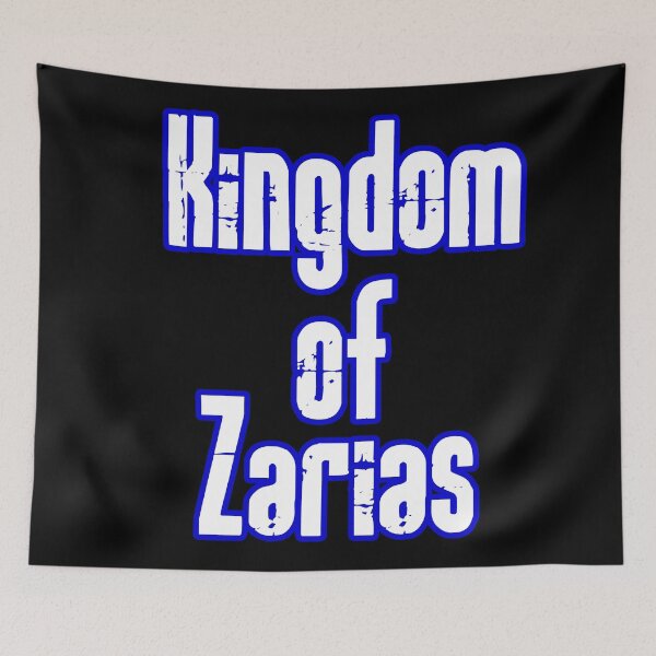 Item preview, Kingdom of Zarias Logo- White and Blue on Black designed and sold by Greenwood2112.