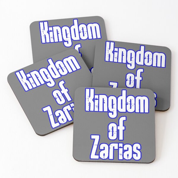 Item preview, Kingdom of Zarias Logo- White and Blue on Gray designed and sold by Greenwood2112.